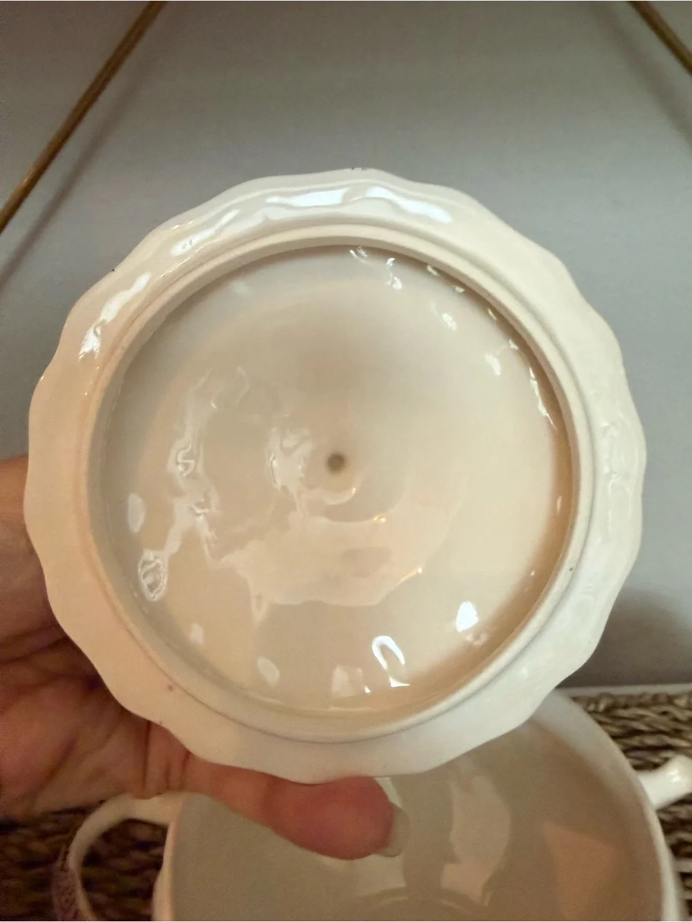 Vintage Johnson Brothers His Majesty Lidded Sugar Bowl Turkey Thanksgiving